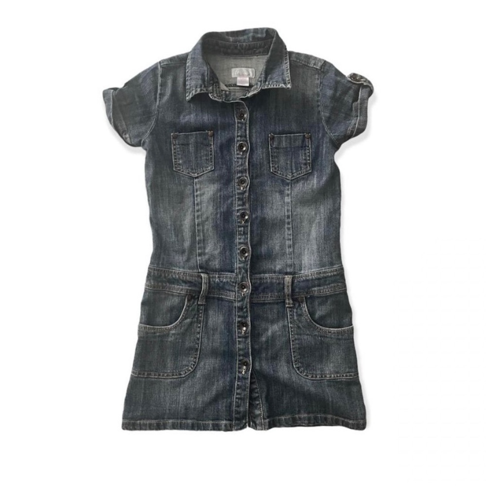 Denim mini dress